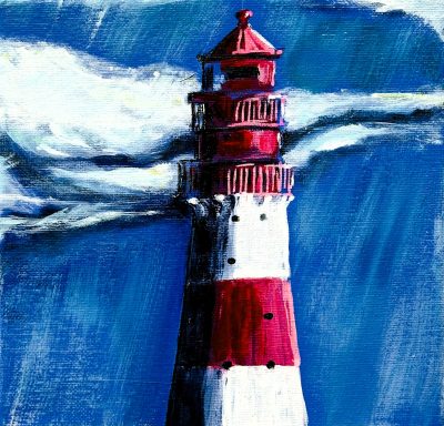 Leuchtturm vor Wolkenband * Lighthouse in the Clouds